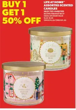 Real Canadian Superstore LIFE AT HOME ASSORTED SCENTED CANDLES offer