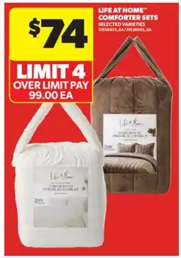 Real Canadian Superstore LIFE AT HOME COMFORTER SETS offer