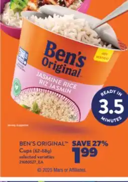 Real Canadian Superstore BEN'S ORIGINAL CUPS, 62-68G offer