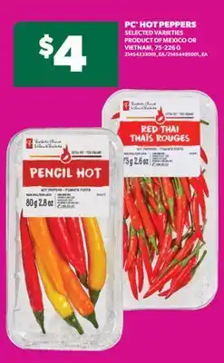 Real Canadian Superstore PC HOT PEPPERS, 75-226 G offer