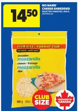 Real Canadian Superstore NO NAME CHEESE SHREDDED, 900 G offer