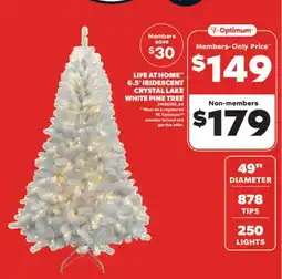 Real Canadian Superstore LIFE AT HOME 6.5' IRIDESCENT CRYSTAL LAKE WHITE PINE TREE offer