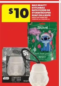 Real Canadian Superstore MAD BEAUTY STITCHMAS BATH FIZZER OR STORMTROOPER SOAP ON A ROPE offer