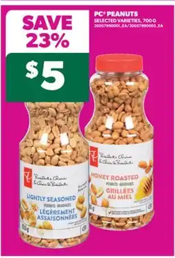 Real Canadian Superstore PC PEANUTS, 700 G offer