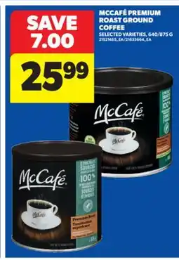 Real Canadian Superstore MCCAFÉ PREMIUM ROAST GROUND COFFEE offer