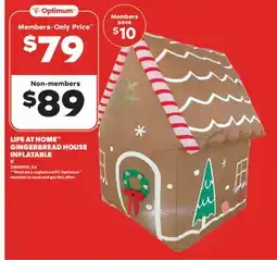 Real Canadian Superstore LIFE AT HOME GINGERBREAD HOUSE INFLATABLE, 6' offer