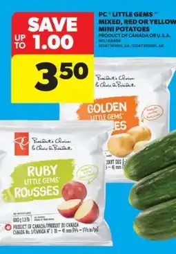 Real Canadian Superstore PC LITTLE GEMS MIXED, RED OR YELLOW MINI POTATOES offer