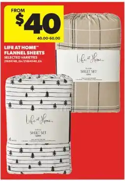 Real Canadian Superstore LIFE AT HOME FLANNEL SHEETS offer