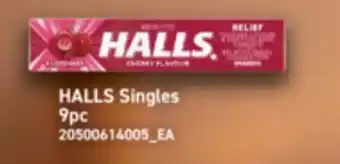 Real Canadian Superstore HALLS SINGLES, 9PC offer