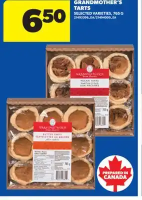 Real Canadian Superstore GRANDMOTHER'S TARTS, 765 G offer