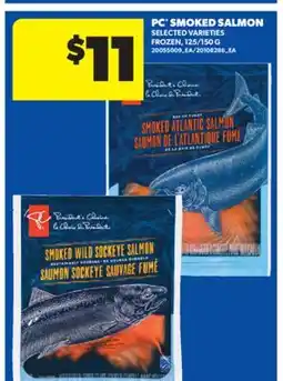 Real Canadian Superstore PC SMOKED SALMON, 125/150 G offer