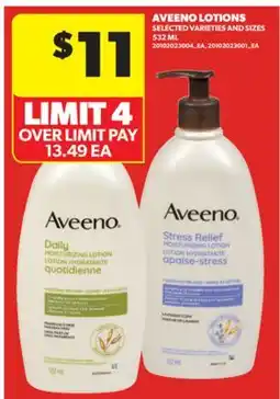Real Canadian Superstore AVEENO LOTIONS, 532 ML offer
