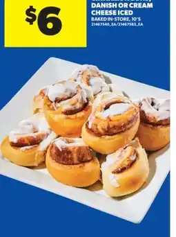 Real Canadian Superstore CINNAMON BUNS, DANISH OR CREAM CHEESE ICED, 10'S offer