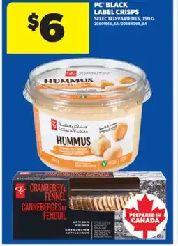 Real Canadian Superstore PC BLACK LABEL CRISPS, 150 G offer