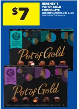 Real Canadian Superstore HERSHEY'S POT OF GOLD CHOCOLATE, 243-245 G offer