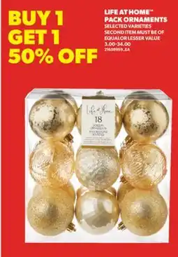 Real Canadian Superstore LIFE AT HOME PACK ORNAMENTS offer