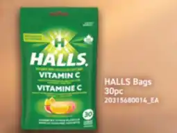 Real Canadian Superstore HALLS BAGS, 30PC offer