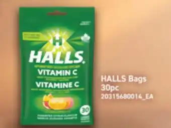 Real Canadian Superstore HALLS BAGS, 30PC offer