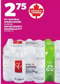 Independent Grocer PC NATURAL SPRING WATER, 24X500 ML offer