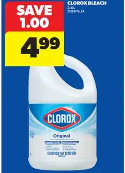 Real Canadian Superstore CLOROX BLEACH, 2.4 L offer