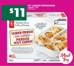 Real Canadian Superstore PC LOADED PIEROGI BAKE, 770 G offer