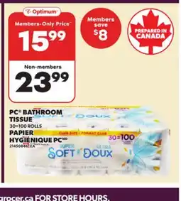 Independent Grocer PC BATHROOM TISSUE, 30=100 ROLLS offer