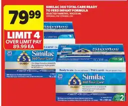 Real Canadian Superstore SIMILAC 360 TOTAL CARE READY TO FEED INFANT FORMULA, 16X235 ML offer