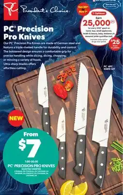 Real Canadian Superstore PC PRECISION PRO KNIVES offer