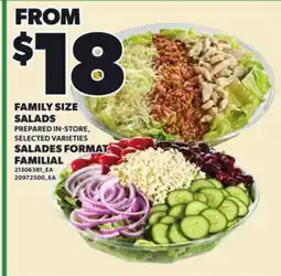 Independent Grocer FAMILY SIZE SALADS offer