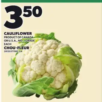 Independent Grocer CAULIFLOWER offer
