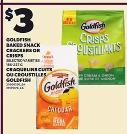 Independent Grocer GOLDFISH BAKED SNACK CRACKERS OR CRISPS, 156-227 G offer