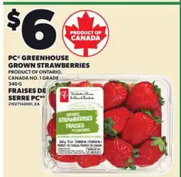 Independent Grocer PC GREENHOUSE GROWN STRAWBERRIES, 340 G offer