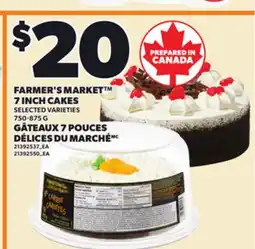 Independent Grocer FARMER'S MARKET 7 INCH CAKES, 750-875 G offer