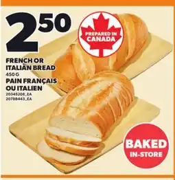 Independent Grocer FRENCH OR ITALIAN BREAD, 450 G offer