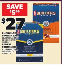 Independent Grocer CLIF BUILDER PROTEIN BARS, 12X68 G offer