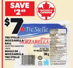 Independent Grocer TRE STELLE MOZZARELLA BALL, 340 G offer