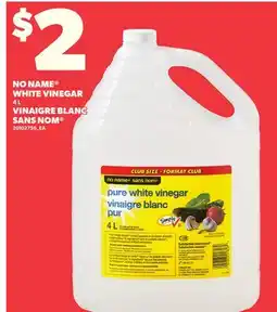 Independent Grocer NO NAME WHITE VINEGAR, 4 L offer
