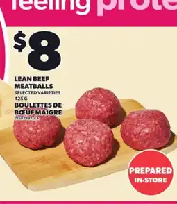 Independent Grocer LEAN BEEF MEATBALLS, 425 G offer