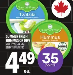 Metro SUMMER FRESH HUMMUS OR DIPS offer