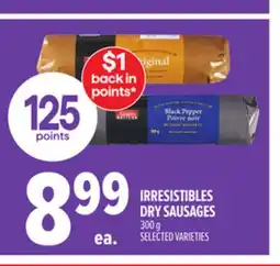 Metro IRRESISTIBLES DRY SAUSAGES offer