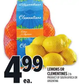 Metro LEMONS OR CLEMENTINES offer