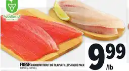 Metro FRESH RAINBOW TROUT OR TILAPIA FILLETS VALUE PACK offer