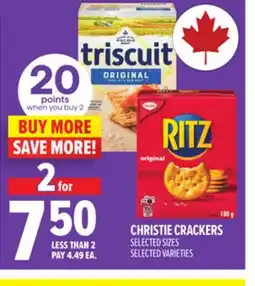 Metro CHRISTIE CRACKERS offer