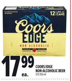 Metro COORS EDGE NON-ALCOHOLIC BEER offer