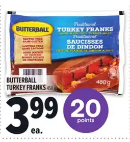 Metro BUTTERBALL TURKEY FRANKS offer
