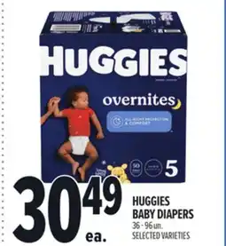 Metro HUGGIES BABY DIAPERS offer