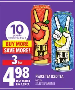 Metro PEACE TEA ICED TEA offer