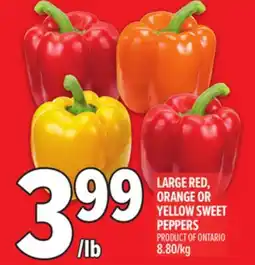 Metro LARGE RED, ORANGE OR YELLOW SWEET PEPPERS offer