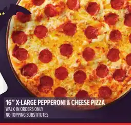 Metro 16 X-LARGE PEPPERONI & CHEESE PIZZA offer