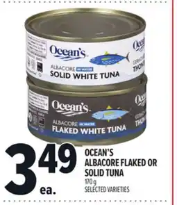 Metro OCEAN'S ALBACORE FLAKED OR SOLID TUNA offer
